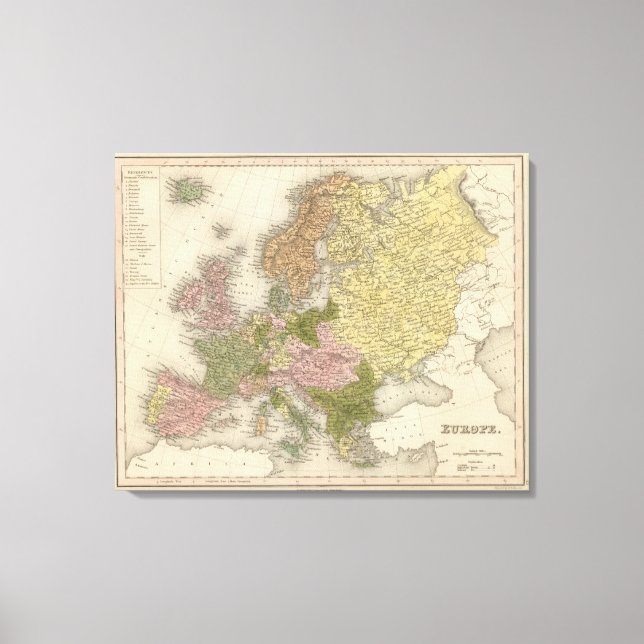 Europe 20 canvas print (Front)
