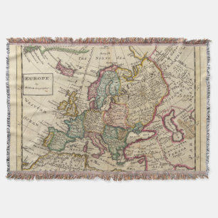 Europe 20 throw blanket