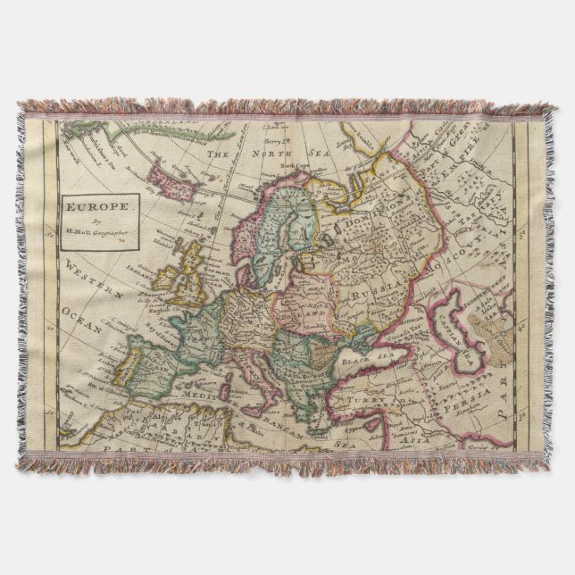 Europe 20 throw blanket (Front)