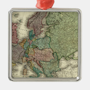Europe 21 metal ornament