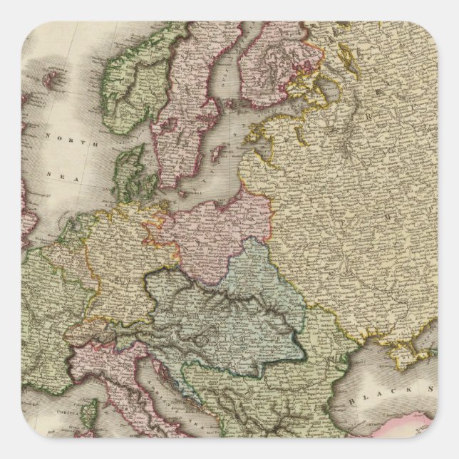 Europe 21 square sticker (Front)