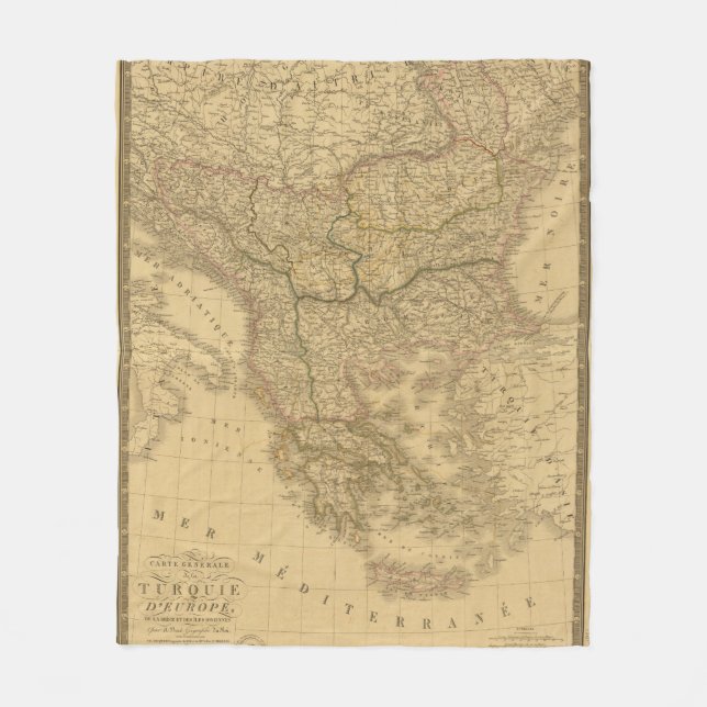 Europe 23 fleece blanket (Front)