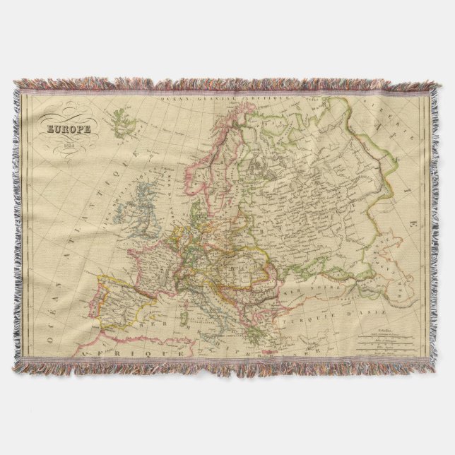 Europe 27 throw blanket (Front)