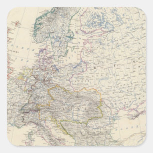 Europe 2 square sticker