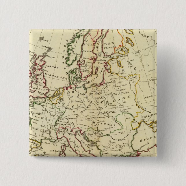 Europe 33 2 inch square button (Front)