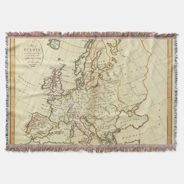 Europe 33 throw blanket (Front)