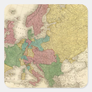 Europe 37 square sticker