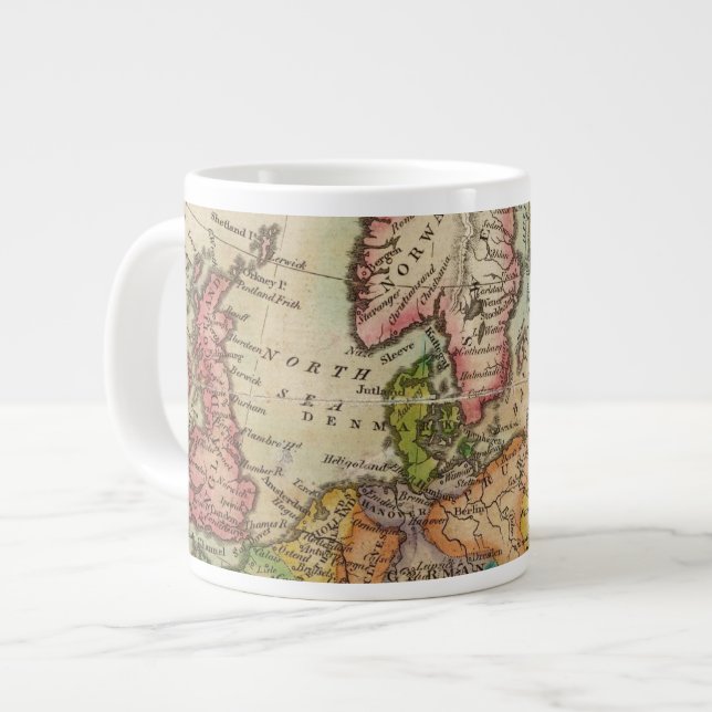 Europe 3 2 large coffee mug (Front Left)