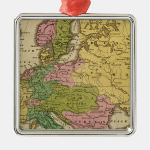 Europe 40 metal ornament