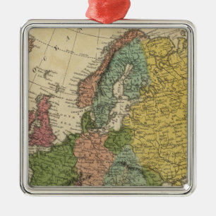 Europe 42 metal ornament
