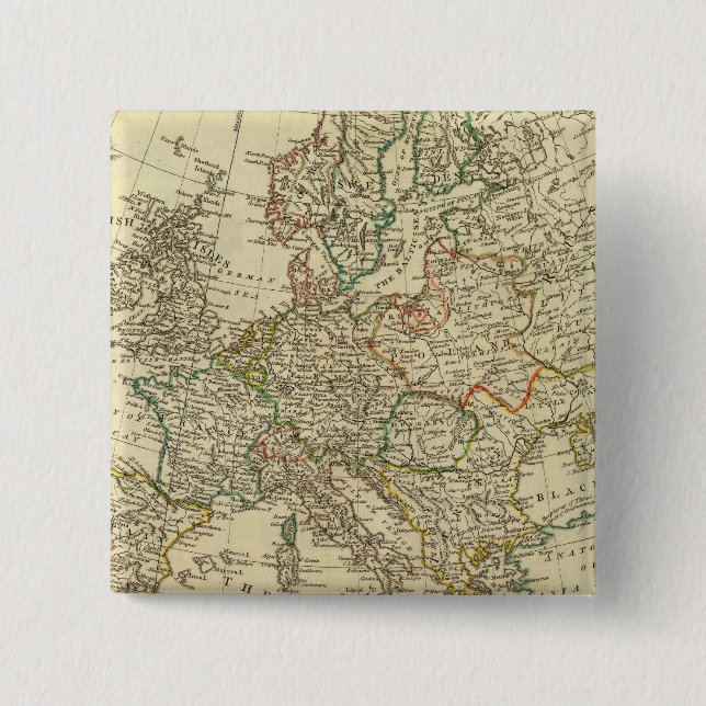 Europe 43 2 inch square button (Front)