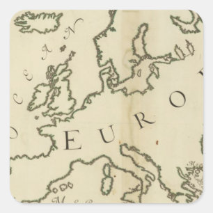 Europe 44 square sticker
