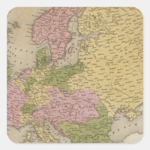 Europe 47 square sticker