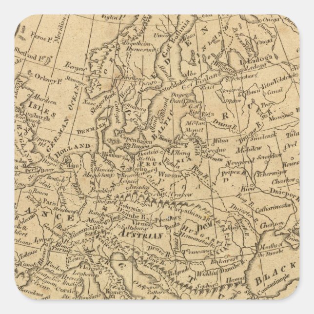 Europe 4 square sticker (Front)