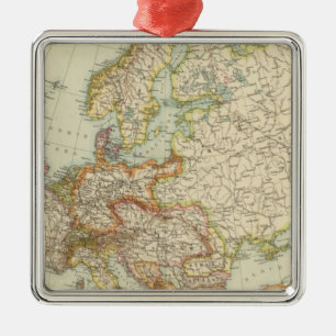 Europe 6 metal ornament