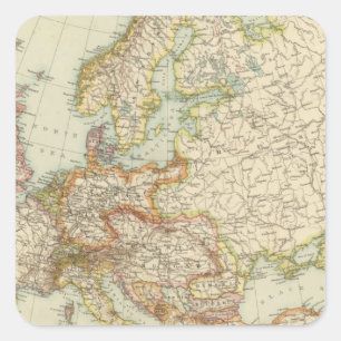 Europe 6 square sticker