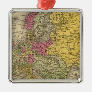 Europe 9 metal ornament