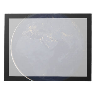 Europe, Africa & Middle East City Lights At Night Notepad