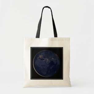 Europe, Africa & Middle East City Lights At Night Tote Bag