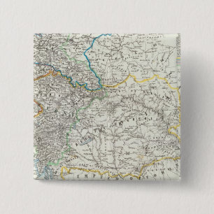 Europe and Germany 2 Inch Square Button