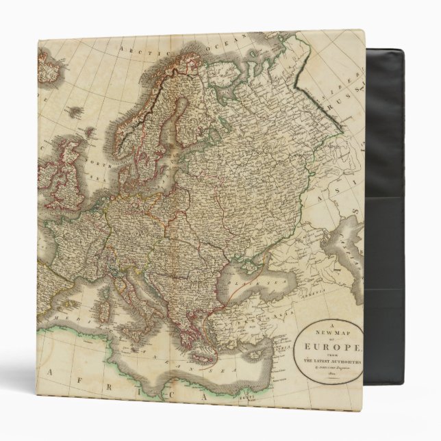 Europe Atlas Map Binder (Front/Inside)