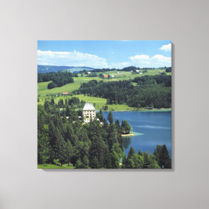 Europe, Austria, Fuschl. Schloss Fuschl Castle Canvas Print