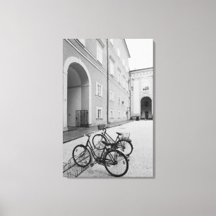 Europe, Austria, Salzburg. Bicycles in the Canvas Print