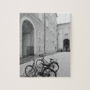Europe, Austria, Salzburg. Bicycles in the Jigsaw Puzzle