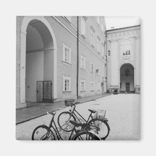Europe, Austria, Salzburg. Bicycles in the Magnet