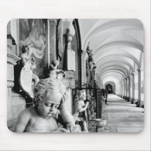 Europe, Austria, Salzburg. Cherub and monument 2 Mouse Pad
