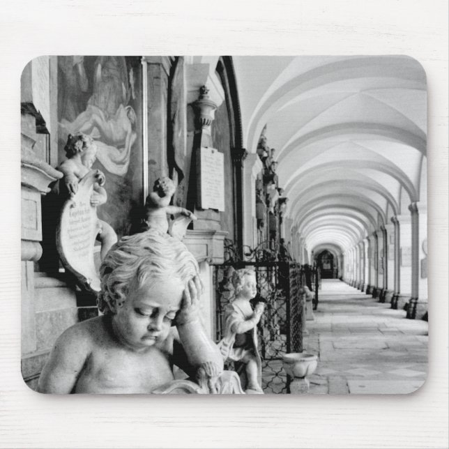 Europe, Austria, Salzburg. Cherub and monument 2 Mouse Pad (Front)
