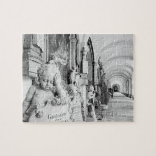 Europe, Austria, Salzburg. Cherub and monument Jigsaw Puzzle