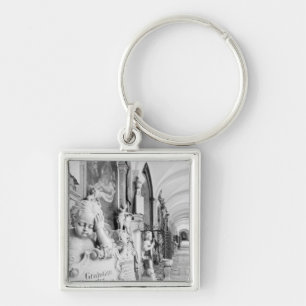 Europe, Austria, Salzburg. Cherub and monument Keychain