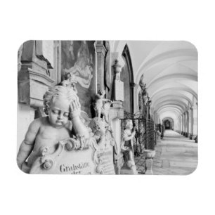 Europe, Austria, Salzburg. Cherub and monument Magnet