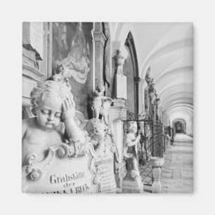 Europe, Austria, Salzburg. Cherub and monument Magnet