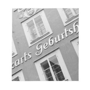 Europe, Austria, Salzburg. Mozart's Birthplace Notepad