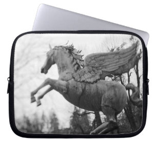 Europe, Austria, Salzburg. Winged horse statue, 2 Laptop Sleeve