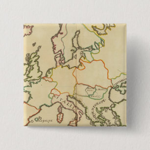 Europe by Religion 2 Inch Square Button