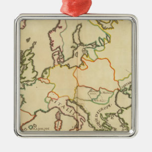 Europe by Religion 2 Metal Ornament
