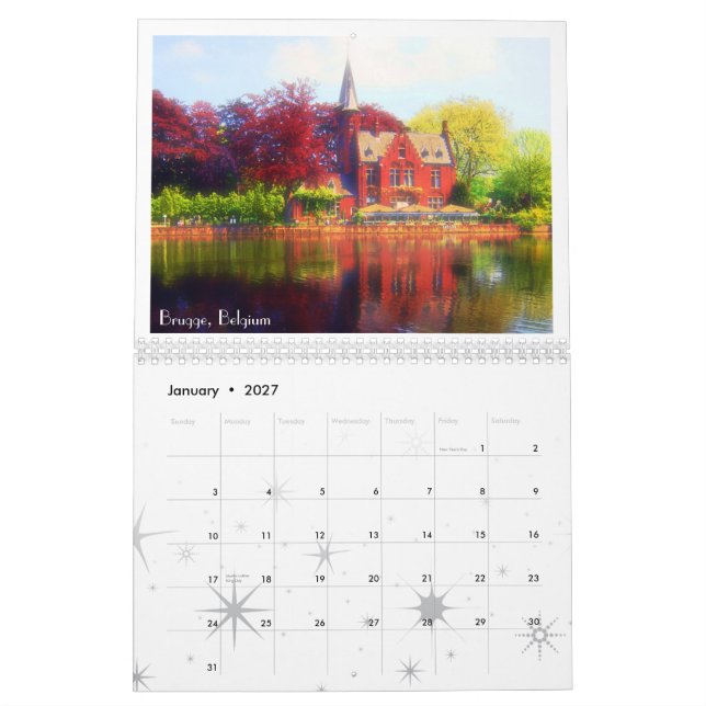 Europe Calendar (Jan 2027)