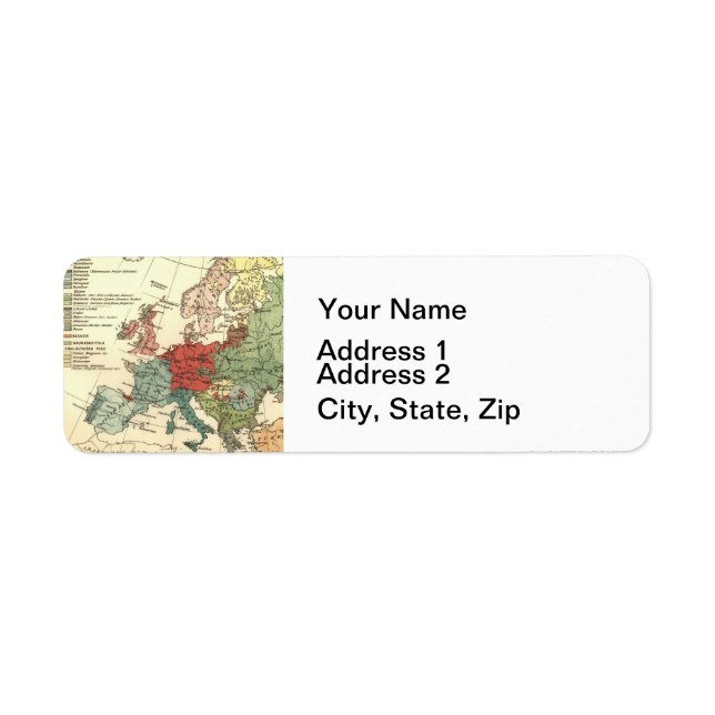 Europe Carte Pays Antique Mondiale (Devant)