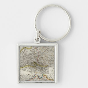 Europe Climate Map Keychain