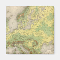 Europe contour map