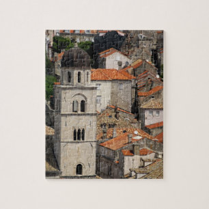 Europe, Croatia. Medieval walled city of Jigsaw Puzzle