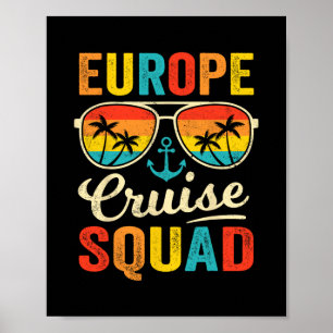 Europe Cruise Squad 2025 European Matching Family Poster