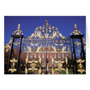 Europe, England, London. Gilded gate outside of