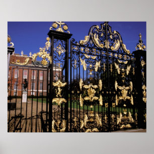 Europe, England, London. Gilded gate outside of 2 Poster