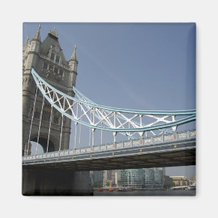 Europe, England, London. Tower Bridge over the 2 Magnet