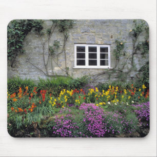 Europe, England, Teffont Magna. Flowers fill Mouse Pad