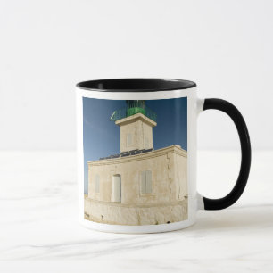 Europe, France, Corsica, Ile Rousse.  Lighthouse Mug